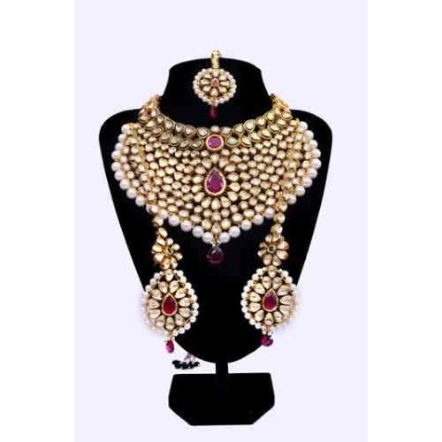 Shahcrafts Wedding Jewellery Kundan Multi-String Necklace Set for Women