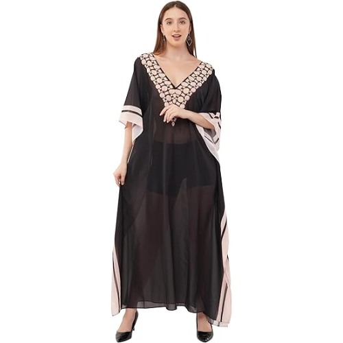 Shah Crafts Women Kaftan Dress Tunic Long Maxi Plus Size